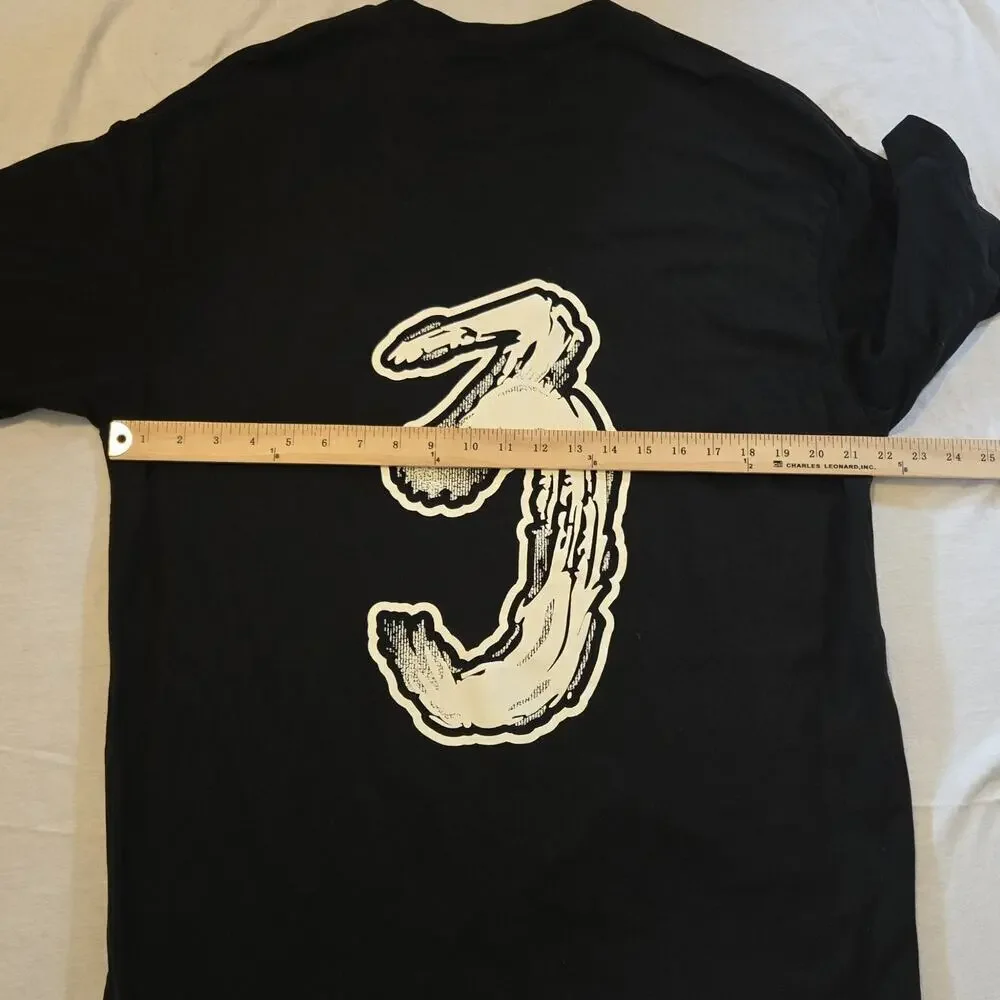 adidas Y-3 Brushstroke Graphic Logo T-Shirt Black/White Size Small HY1271